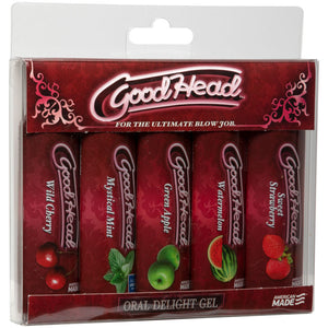 Goodhead Oral Delight Gel 5-Pack - Flavoured Oral Lotions - Set of 5 x 30 ml Bottles