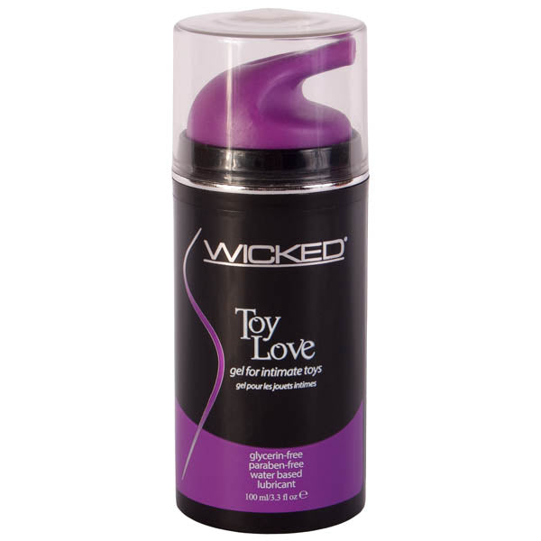 Wicked Toy Love - Glycerin Free Water Based Lubricant - 100 ml (3.3 oz) Bottle