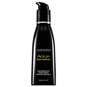 Wicked Aqua Sensitive - Water Based Lubricant - 120 ml (4 oz) Bottle