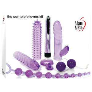Adam & Eve The Complete Lovers Kit - Purple Couples Kit - 7 Piece Set