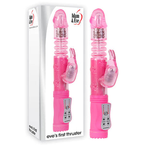 Adam & Eve Eve's First Thruster - Pink 24.75 cm (9.75'') Thrusting Rabbit Vibrator