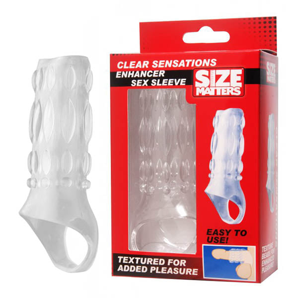 Size Matters Clear Sensations - Clear Penis Sleeve