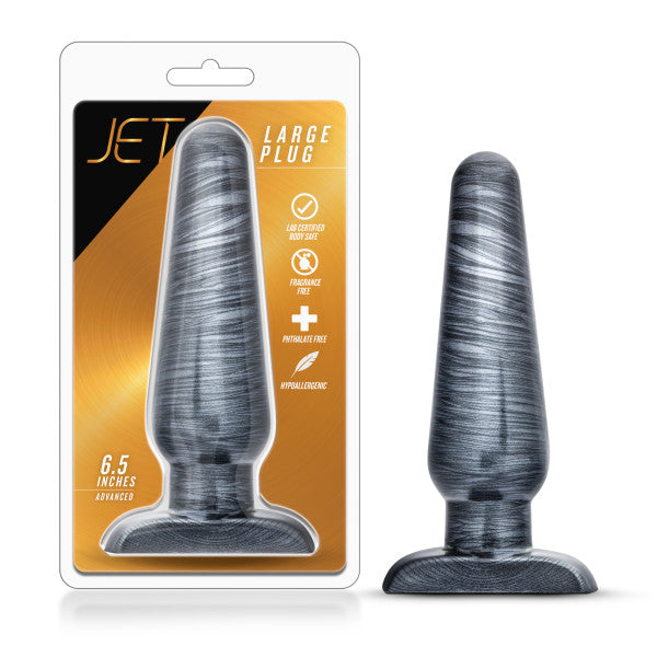 Jet Large Plug - Carbon Metallic Black 16.5 cm Butt Plug