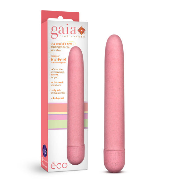 Gaia - Eco - Coral Pink 17.8 cm (7'') Vibrator