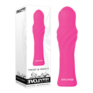 Evolved Twist & Shout - Pink 13 cm USB Rechargeable Vibrator
