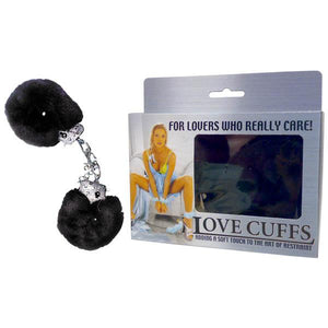 Love Cuffs - Black Fluffy Hand Cuffs