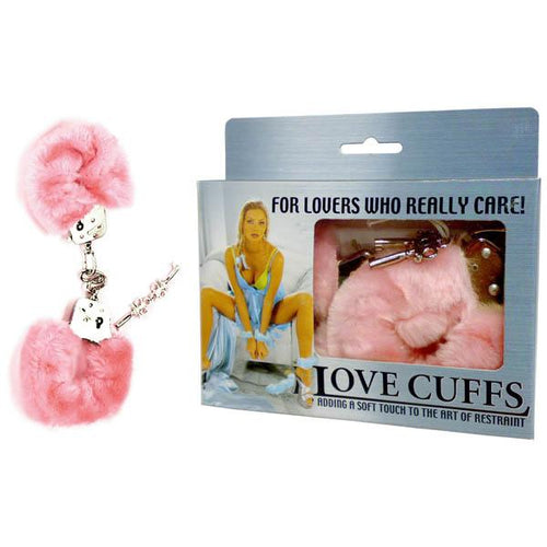 Love Cuffs - Pink Fluffy Hand Cuffs