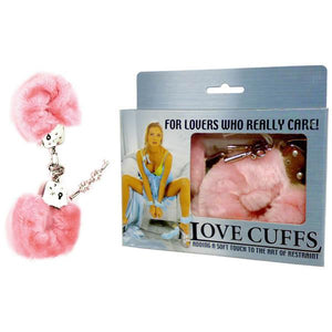 Love Cuffs - Pink Fluffy Hand Cuffs