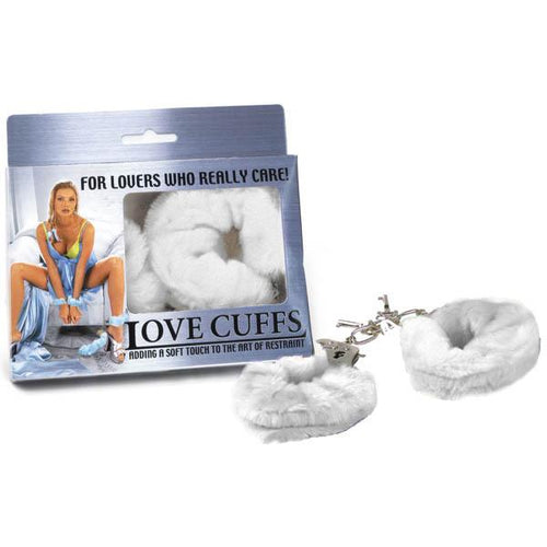 Love Cuffs - White Fluffy Hand Cuffs