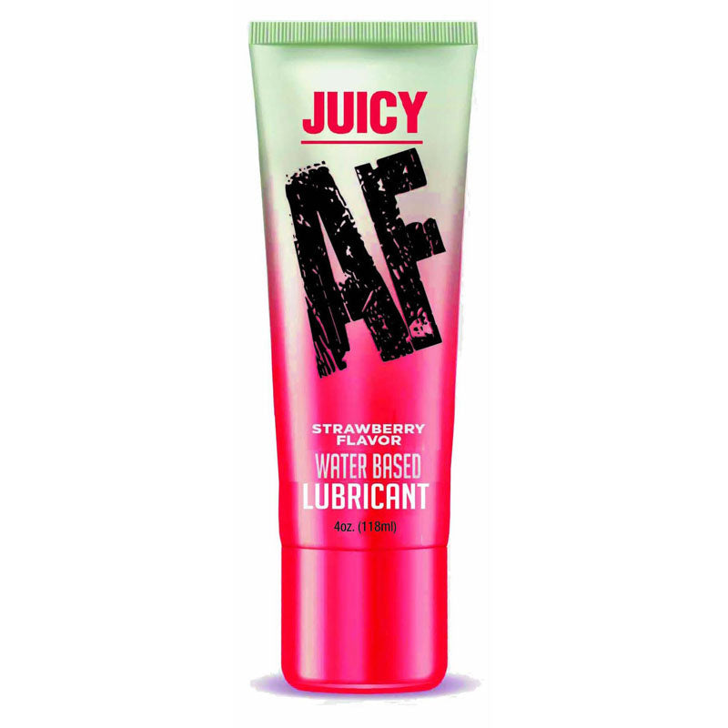 Juicy AF - Strawberry - Strawberry Flavoured Water Based Lubricant - 120 ml Tube