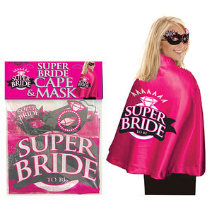 Super Bride Cape & Mask - Hens Party Costume