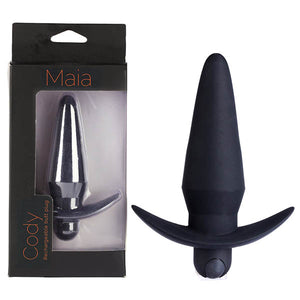 Maia Cody - Black 12.4 cm USB Rechargeable Butt Plug