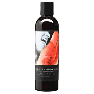 Edible Massage Oil - Juicy Watermelon Flavoured - 237 ml Bottle