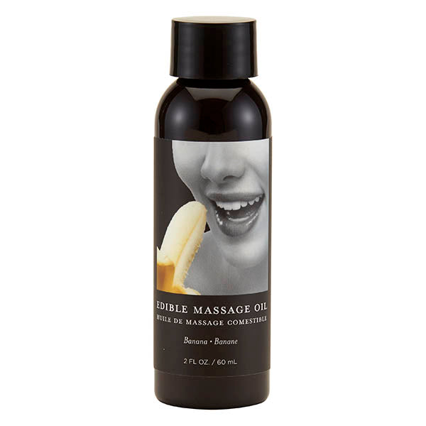 Edible Massage Oil - Banana Flavoured - 59 ml Bottle