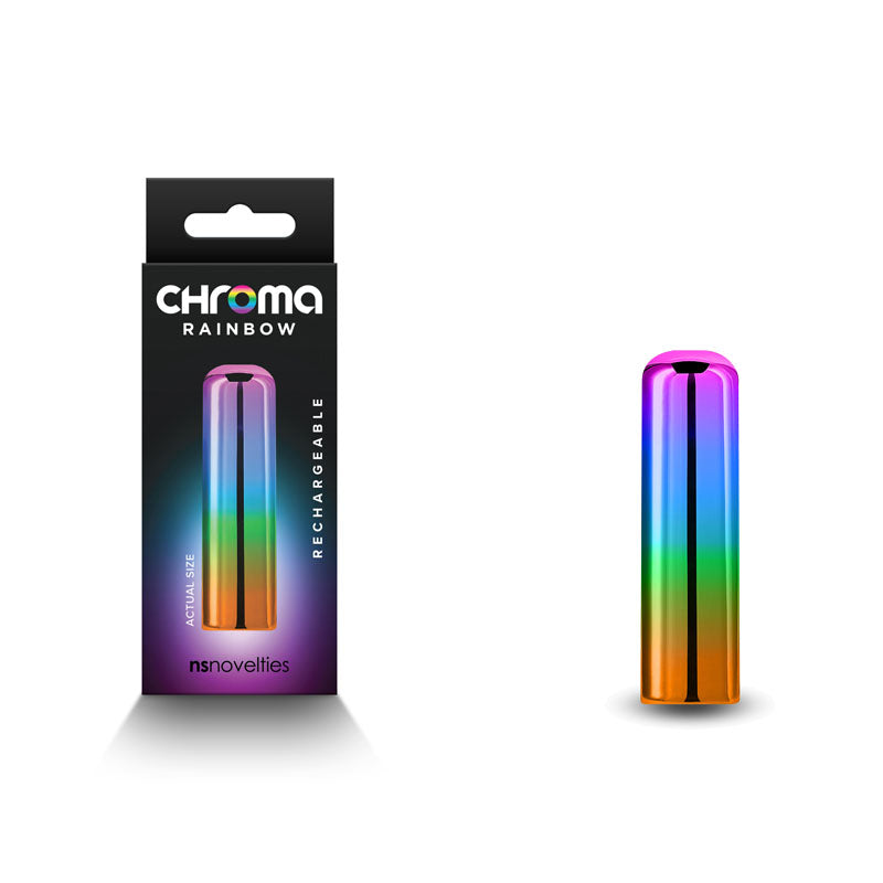 Chroma Rainbow - Small - Metallic Rainbow 6.8 cm USB Rechargeable Bullet