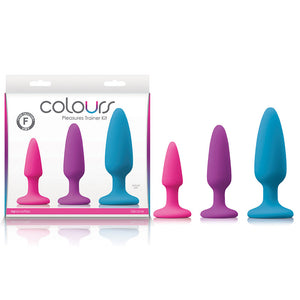 Colours Pleasures Trainer Kit - Coloured Butt Plugs - Set of 3 Sizes