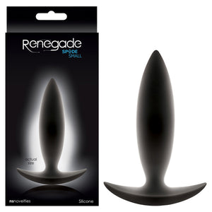 Renegade - Spades - Black 10 cm (4'') Small Butt Plug