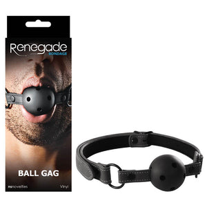 Renegade Bondage - Ball Gag - Black Mouth Restraint