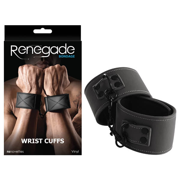 Renegade Bondage - Wrist Cuffs - Black Hand Restraints