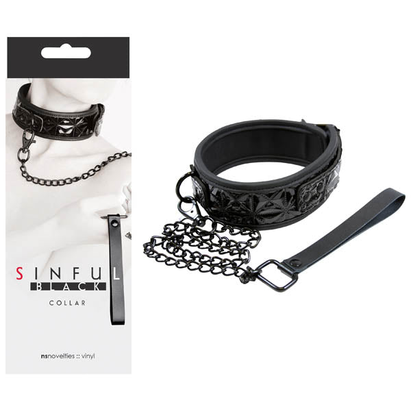 Sinful - Collar - Black Collar and Leash