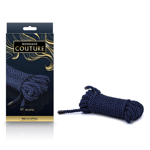 Bondage Couture Rope - Blue - Blue Bondage Rope - 7.6 metre