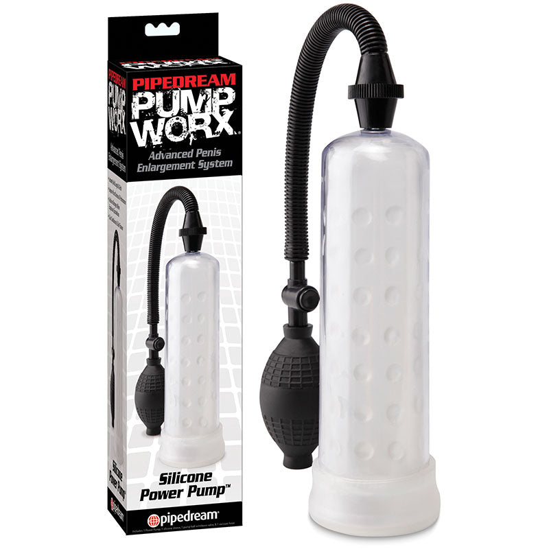 Pump Worx Silicone Power Pump - Clear Penis Pump