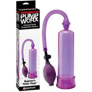 Pump Worx Beginner's Power Pump - Purple Penis Pump