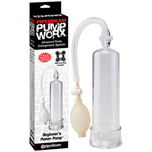 Pump Worx Beginner's Power Pump - Clear Penis Pump