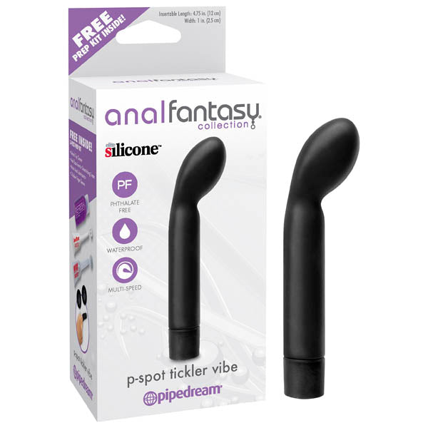 Anal Fantasy Collection P-spot Tickler Vibe - Black 12 cm (4.75'') Prostate Vibrator