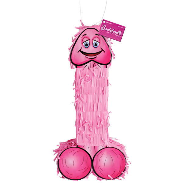 Bachelorette Party Favors Pecker Piñata - Pink Hen's Night Novelty