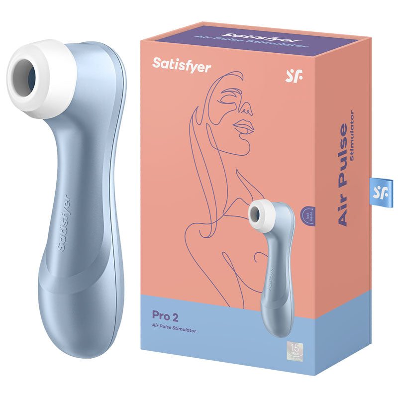 Satisfyer Pro 2 Generation 2- Blue - Touch-Free USB-Rechargeable Clitoral Stimulator