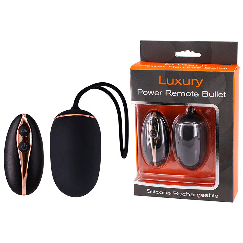 Seven Creations Luxury - Black USB Rechargeable Bullet with Wireless Remote