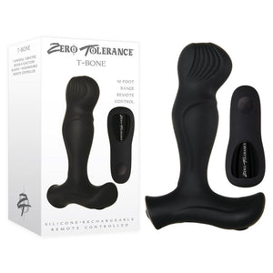 Zero Tolerance T-Bone - Black USB Rechargeable Vibrating Prostate Massager