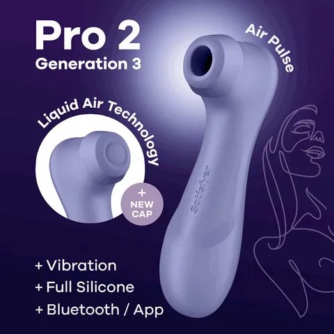 Satisfyer Pro 2 Generation 3 with App Control-Lilac